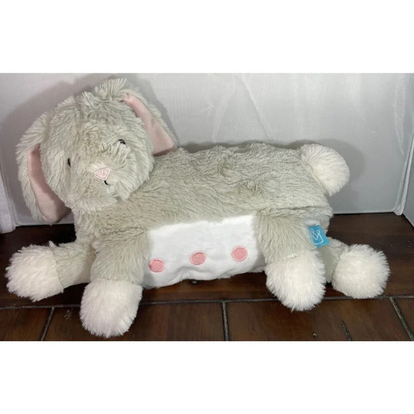Manhattan Toy Company Gray Bunny Rabbit Plush Soft Toy Stuffed Animal  10” Lovey - Picture 1 of 8